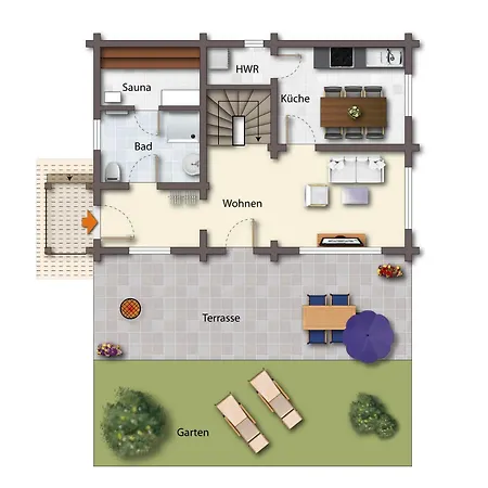 Blockhausferien Ruegen - Meerblick Semesterbostad *